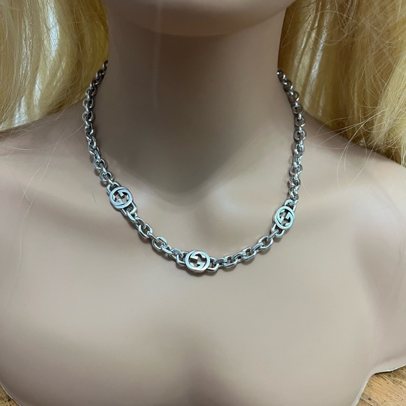 Gucci Interlocking G Silver Chain necklace - Picture 8 of 10